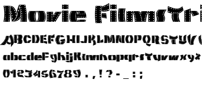 Movie Filmstrip font